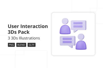 Interaction de l'utilisateur Pack 3D Icon