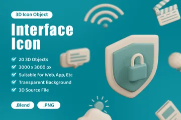 Interface Pack 3D Icon