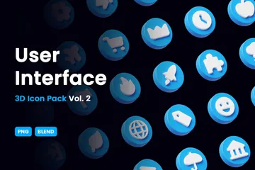 Interface de usuário 3D Illustration Pack