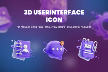 Interface de usuário Pacote de Illustration 3D