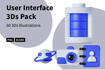 Interface de usuário Pacote de Icon 3D