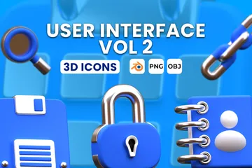 Interface de usuário Pacote de Icon 3D