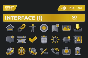 Interface Partie 1 Pack 3D Icon