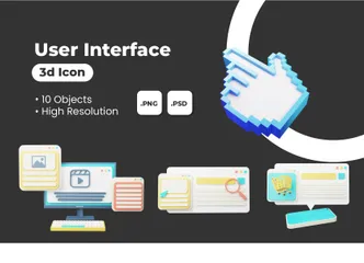 Interface utilisateur Pack 3D Illustration