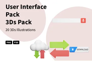 Interface utilisateur Pack 3D Icon