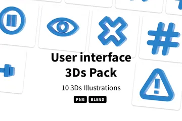 Interface utilisateur Pack 3D Icon