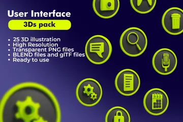 Interface utilisateur Pack 3D Icon