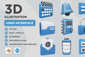 Interface utilisateur Pack 3D Icon