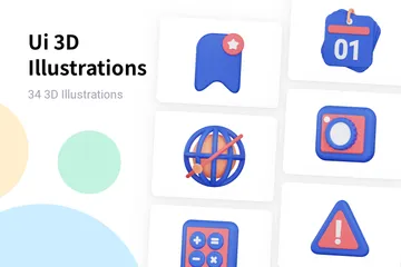 Interface utilisateur Pack 3D Illustration