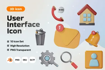 Interface utilisateur Pack 3D Icon