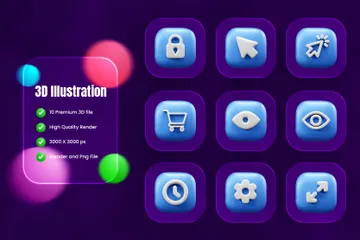 Interface utilisateur Pack 3D Icon