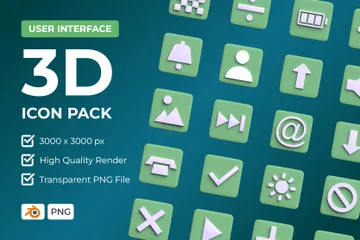 Interface utilisateur Pack 3D Icon