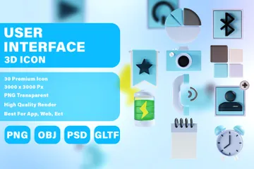 Interface utilisateur Pack 3D Icon