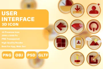 Interface utilisateur Pack 3D Icon