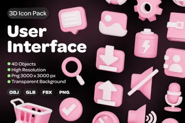 Interface utilisateur Pack 3D Icon