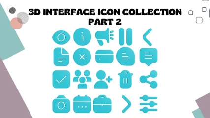 Interface utilisateur Pack 3D Icon