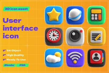 Interface utilisateur Pack 3D Icon