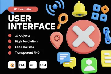 Interface utilisateur Pack 3D Icon