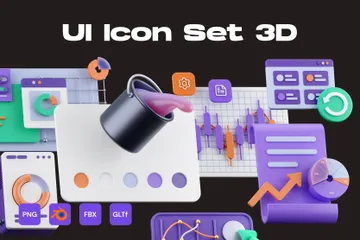 Interface utilisateur Pack 3D Icon