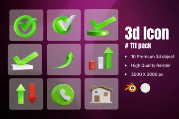 Interface utilisateur Pack 3D Icon