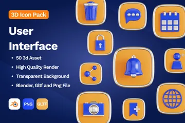 Interface utilisateur V.5 Pack 3D Icon