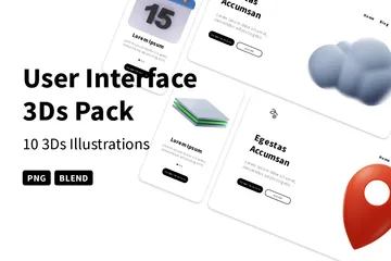 Interfaz de usuario 3D Icon Pack