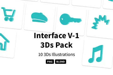 Interfaz V-1 Paquete de Icon 3D