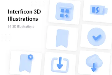 Interficon Set 1 - Light 3D Illustration Pack