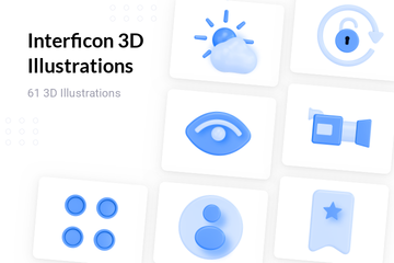 Interficon Set 2 - Light 3D Illustration Pack