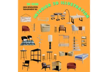 Intérieur Pack 3D Icon