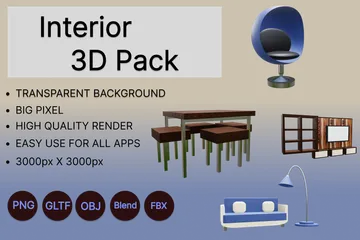 Interior 3D Icon Pack