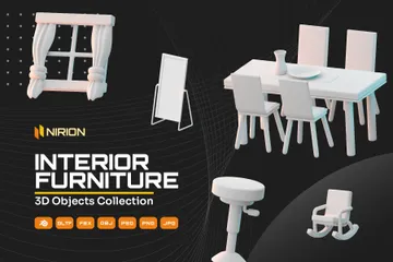 Interior Furniture 3D Icon Pack