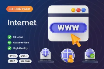 L'Internet Pack 3D Icon