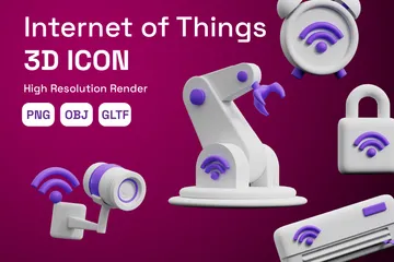 Internet Of Things 3D Icon Pack