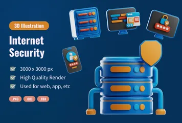 Internet Security 3D Icon Pack