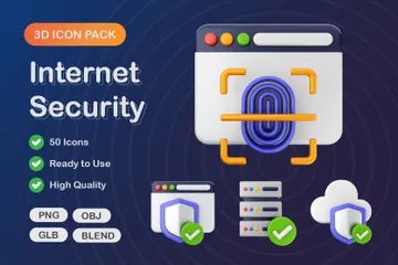 Internet Security 3D Icon Pack