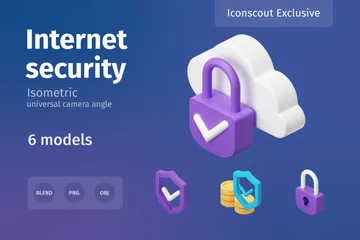 Internet Security 3D Illustration Pack
