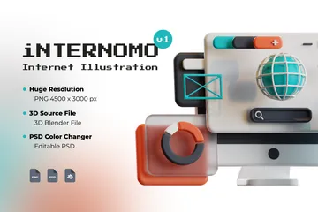 Internomo V1 3D Illustration Pack