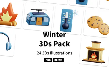 Inverno Pacote de Icon 3D