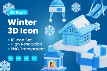 Inverno Pacote de Icon 3D