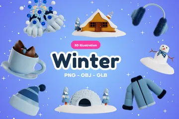 Inverno Pacote de Icon 3D