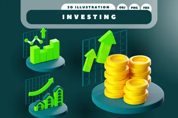Investing 3D Icon Pack