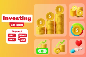 Investing 3D Icon Pack