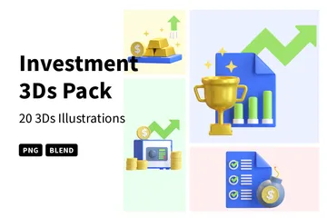 Investition 3D Icon Pack