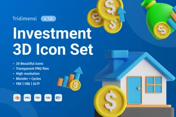 Investition 3D Illustration Pack