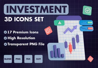 Investition 3D Icon Pack