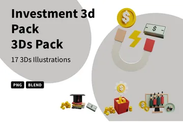 Investment 3D Icon Pack