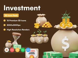 Investment 3D Icon Pack