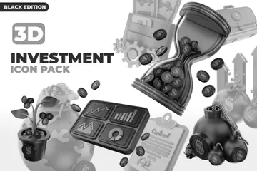 Investment 3D Icon Pack