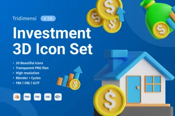 Investment 3D Illustration Pack